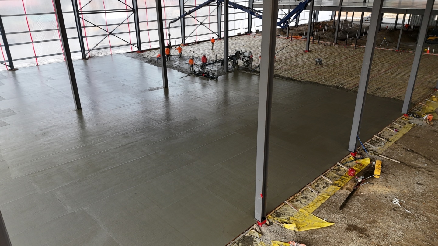 FW Webb Queensbury commercial concrete slab installation